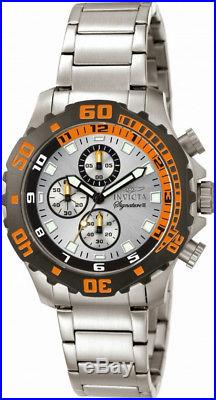 Invicta Signature II 7334 Men's Round Analog Silver Tone Stainless Steel Watch