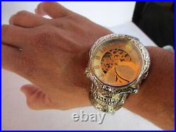 Invicta Skull Artist Silver Gold tone Men's Watch Automatic 42301