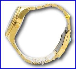 Invicta Specialty Lux Men's 45mm Black Dial Crystals Gold Quartz Watch 38611