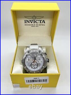 Invicta Speedway Chronograph Silver Dial Men's Watch 22511 White Band