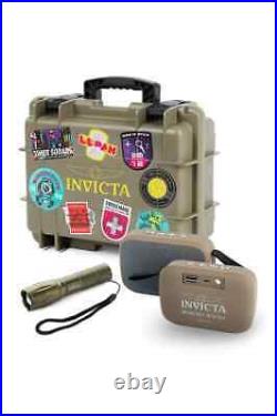 Invicta Speedway SCUBA Men's Gift Set 50mm, Black Watch withPatch Case-B-37715D