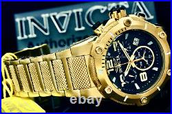 Invicta Speedway XL VIPER RondaZ60 Movement BLACK Dial 18K Gold Plated S. S Watch