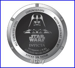 Invicta Star Wars Darth Vader Mens 46mm Limited Ed Swiss Chronograph Watch 34685