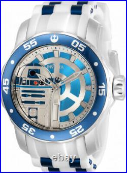 Invicta Star Wars R2D2 Limited Edition Mens 48mm White Silicone Watch 32518 RARE
