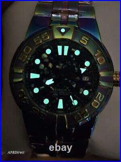 Invicta Subaqua Abalone MOSAIC Iridescent Plated Automatic mens watch