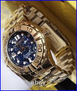 Invicta Subaqua Abalone MOSAIC SET Gold Plated Automatic mens watch