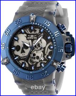 Invicta Subaqua Chronograph Quartz Black Dial Skull Men's Watch 37329