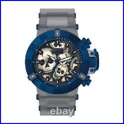 Invicta Subaqua Chronograph Quartz Black Dial Skull Men's Watch 37329