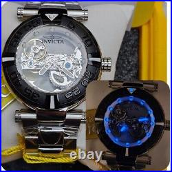 Invicta Subaqua Noma I Automatic BRIDGE Mvmnt Skeleton Black Bezel mens watch