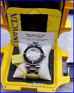 Invicta Subaqua Noma I Automatic BRIDGE Mvmnt Skeleton Black Bezel mens watch