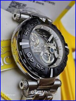 Invicta Subaqua Noma I Automatic BRIDGE Mvmnt Skeleton Black Bezel mens watch