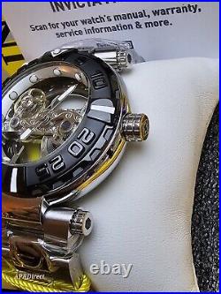 Invicta Subaqua Noma I Automatic BRIDGE Mvmnt Skeleton Black Bezel mens watch