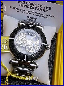 Invicta Subaqua Noma I Automatic BRIDGE Mvmnt Skeleton Black Bezel mens watch