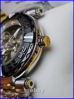 Invicta Subaqua Noma I Automatic BRIDGE Mvmnt Skeleton Black Bezel mens watch