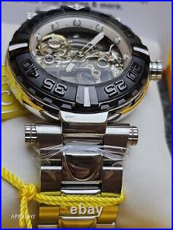 Invicta Subaqua Noma I Automatic BRIDGE Mvmnt Skeleton Black Bezel mens watch