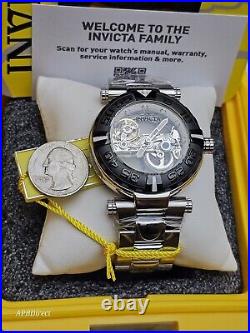 Invicta Subaqua Noma I Automatic BRIDGE Mvmnt Skeleton Black Bezel mens watch