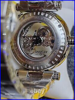 Invicta Subaqua Noma I Automatic BRIDGE Mvmnt Skeleton Black Bezel mens watch