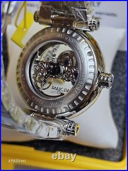 Invicta Subaqua Noma I Automatic BRIDGE Mvmnt Skeleton Black Bezel mens watch