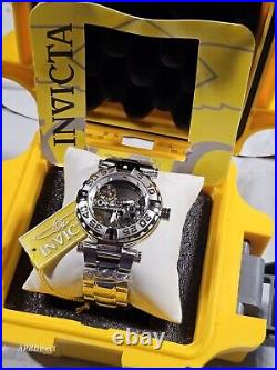 Invicta -Subaqua Noma I Automatic BRIDGE Mvmnt Skeleton Silver SS mens watch