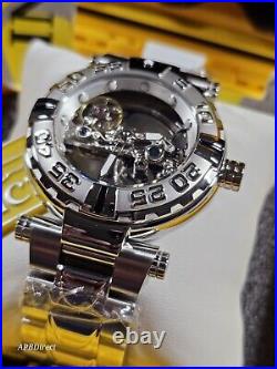 Invicta -Subaqua Noma I Automatic BRIDGE Mvmnt Skeleton Silver SS mens watch