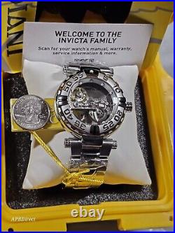 Invicta -Subaqua Noma I Automatic BRIDGE Mvmnt Skeleton Silver SS mens watch