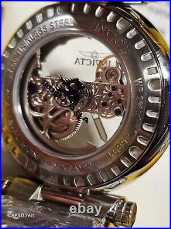 Invicta -Subaqua Noma I Automatic BRIDGE Mvmnt Skeleton Silver SS mens watch