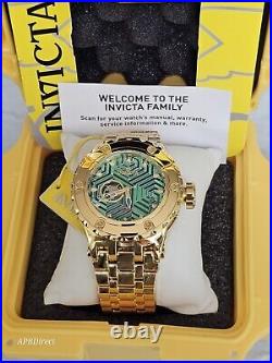 Invicta Subaqua Specialty Automatic GOLD PLATED Open Heart mens watch SAS