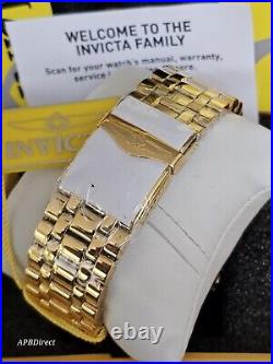 Invicta Subaqua Specialty Automatic GOLD PLATED Open Heart mens watch SAS