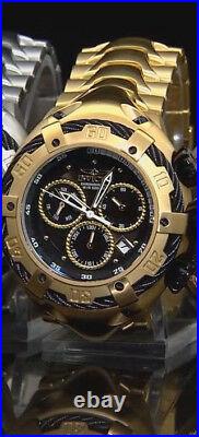 Invicta Thunderbolt Mens luxury Watch Genuine Black Mother of Pearl Dial 18k NEW