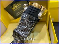 Invicta UNIQUE Reserve Venom Men's 54mm Quartz Chrono Black SIlicone Strap Watch