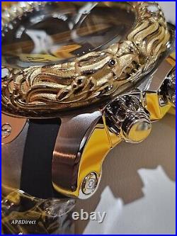 Invicta VENOM Snake Gold Silver 1000M Swiss Z60 Chronograph mens watch