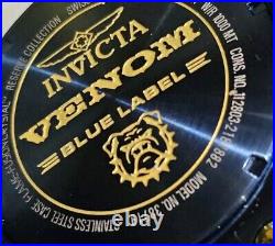 Invicta Venom Blue LABEL BULLDOG Swiss Z60 Chronograph 1000m mens watch