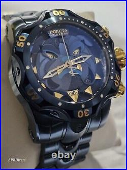 Invicta Venom Blue LABEL BULLDOG Swiss Z60 Chronograph 1000m mens watch