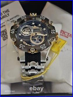 Invicta Venom COBRA Automatic Gunmetal Silver Gold Reserve mens watch