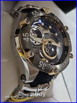 Invicta Venom COBRA Automatic Gunmetal Silver Gold Reserve mens watch