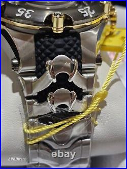 Invicta Venom COBRA Automatic Gunmetal Silver Gold Reserve mens watch