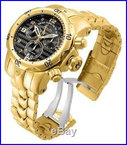 Invicta Venom Chronograph 52mm Gold-plated Stainless Steel Men Watch 17634