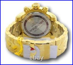 Invicta Venom Mens 52mm Gold Dragon Dial Stainless Swiss Chronograph Watch 31520