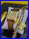 Invicta Vintage 33.5mm SET Gold Plated Case & Bracelet Quartz mens watch