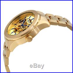 Invicta Vintage Automatic Gold Skeleton Dial Mens Watch 25759