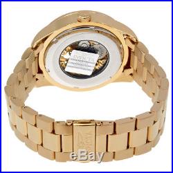 Invicta Vintage Automatic Gold Skeleton Dial Mens Watch 25759