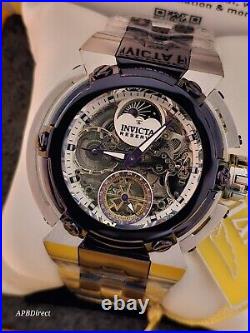 Invicta X-Wing Automatic DUAL TIME Coalition Forces Purple mens watch