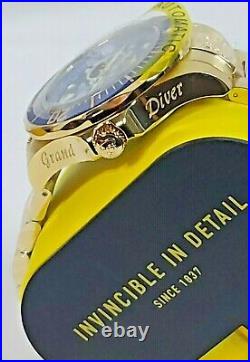 Invicta grand diver 13711 open heart goldtone automatic 47mm watch new in box