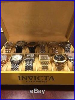 Lot of 12 Invicta Men's Watches