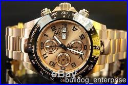 Men Invicta Reserve Speedway Valjoux 7750 Automatic Rose Gold Swiss Watch New