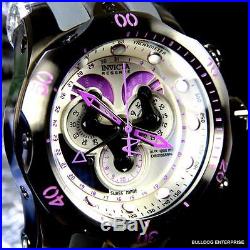 Men Invicta Reserve Venom Swiss Made Master Calendar Purple White Watch New
