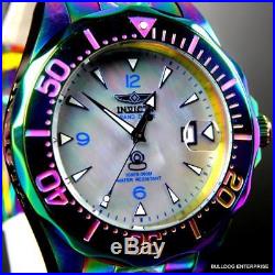 Men's Invicta Grand Diver Platinum MOP Iridescent Steel Automatic 47mm Watch New