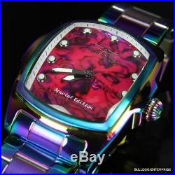 Men's Invicta Grand Lupah Purple Abalone Iridescent Stainless Steel Watch New