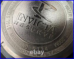 Men's Invicta Reserve 0334 Nekton Chronograph Black Watch with Black Dial