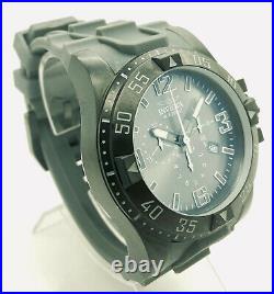 Mens Invicta 11925 Excursion Sport Chrono Date Silver Grey Dial Silicone Watch